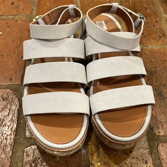 Fitflop Eloise Espadrille suede wedge sandals - Picture 2 of 10